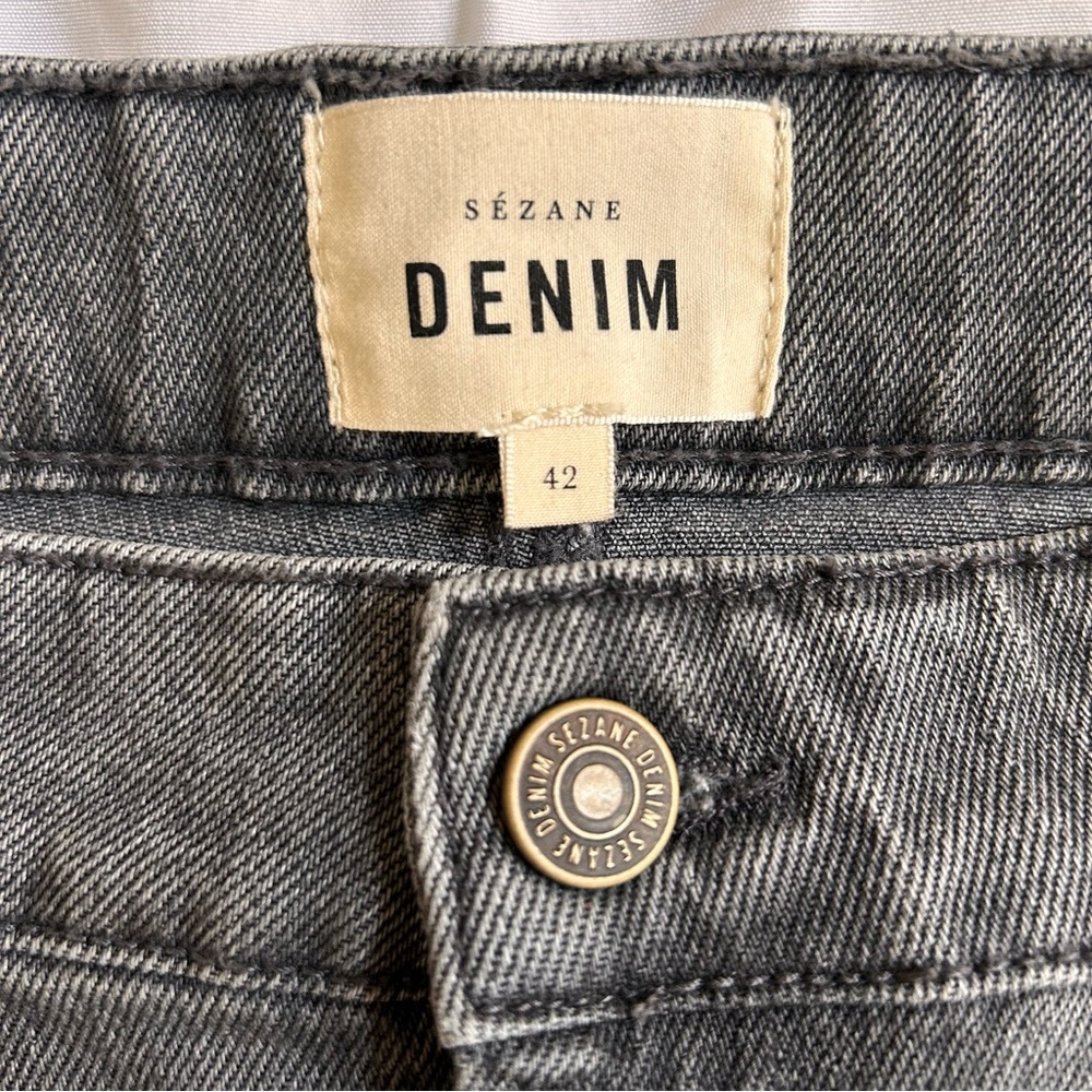 Sezane Le Wide Leg jeans grey - Picture 13 of 15